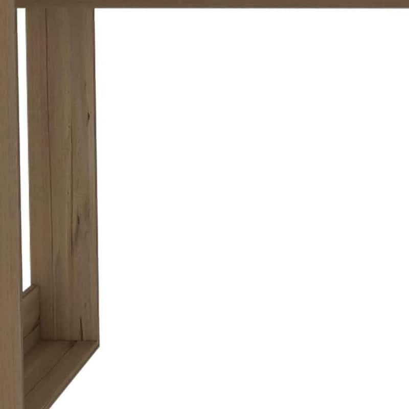 Modern 47" Aurora Computer Desk in Espresso Finish Compact Office Workstation