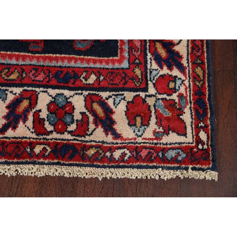 Antique Vegetable Dye Lilian Persian Area Rug Hand-knotted Wool Carpet - 4'4" x 8'4"