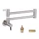 preview thumbnail 8 of 40, WOWOW Wall Mounted Pot Filler Faucet with Double Joint Swing Arms Brushed Nickel