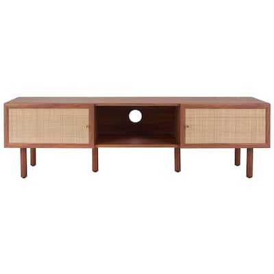 SAFAVIEH Kasandra 2 Door Media Stand - 60" W x 16" D x 18" H - 60Wx16Dx17H