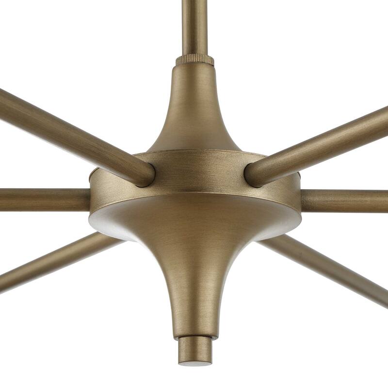 Uttermost Biddeford 6 Light White Beaded Pendant - 36"W x 36"D x 11"H