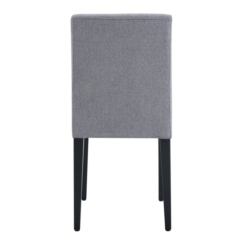 2-Piece Light Gray Linen-Cotton dining chairs, simple and versatile,comfortable and accompanied