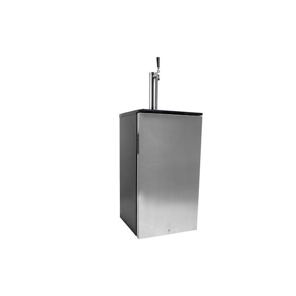 EdgeStar KC1000 18 Inch Wide Kegerator with Blue LED Light