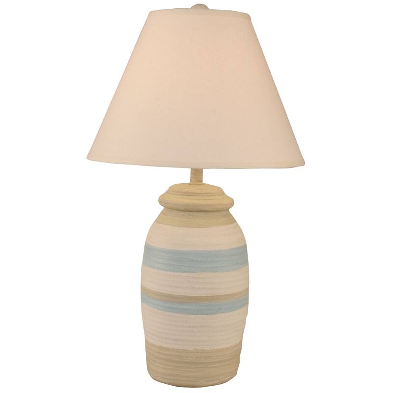 Coastal Ginger Jar Table Lamp - Ginger Jar - Ocean Spa Striped