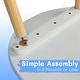 preview thumbnail 4 of 4, Round Kids' Table And Chair Set With Bear & Rabbit Backrests - N/A