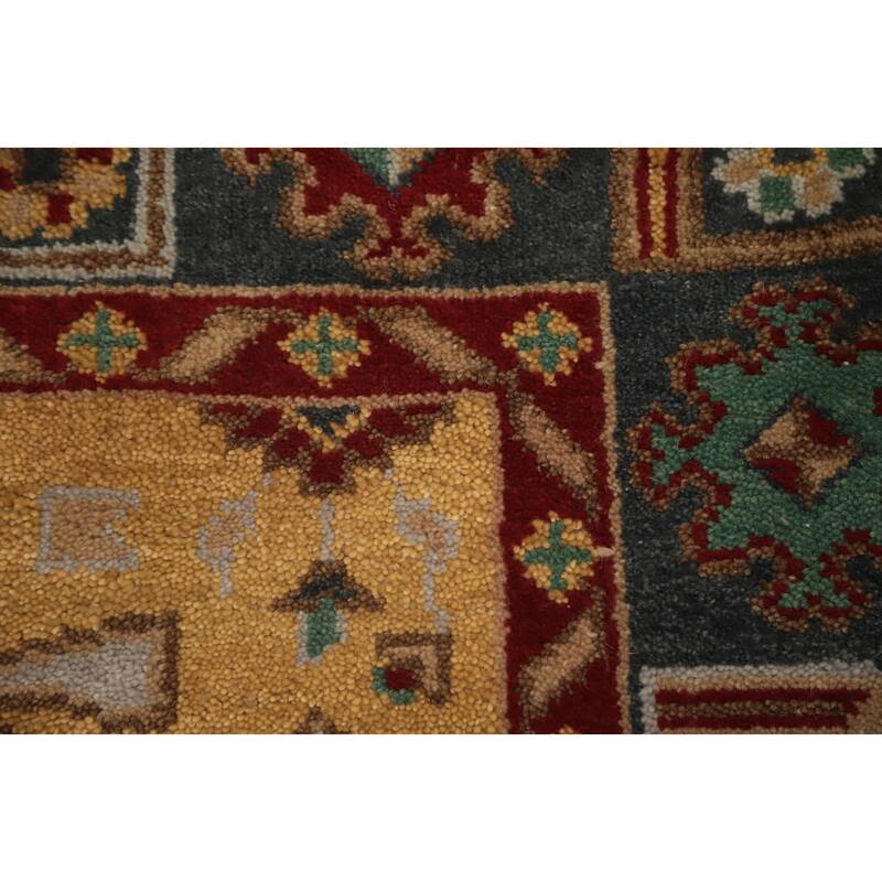Hand Knotted Oriental 100% Wool Carpet Traditional Geometric Beige & Ivories Viss Area Rug - 5' 9'' X 4' 0''