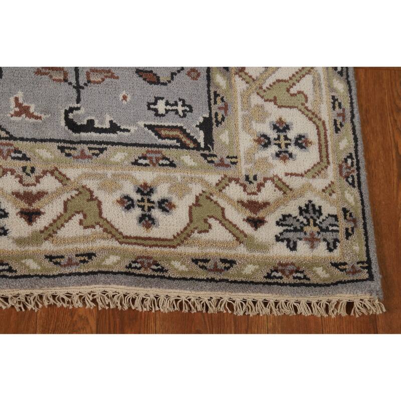 Gray Oushak Oriental Accent Rug Handmade Wool Carpet - 4'2"x 5'11"