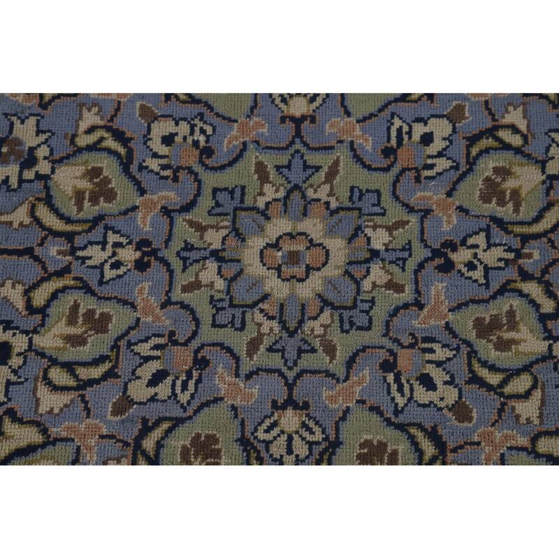 Traditional Kashan Persian Vintage Area Rug Handmade Wool Carpet - 8'0" x 12'3"