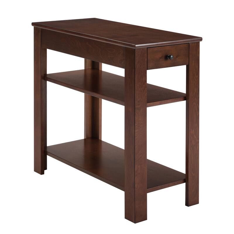 Convenience Concepts Designs2Go 1 Drawer Baja Chairside End Table with Shelves - Espresso