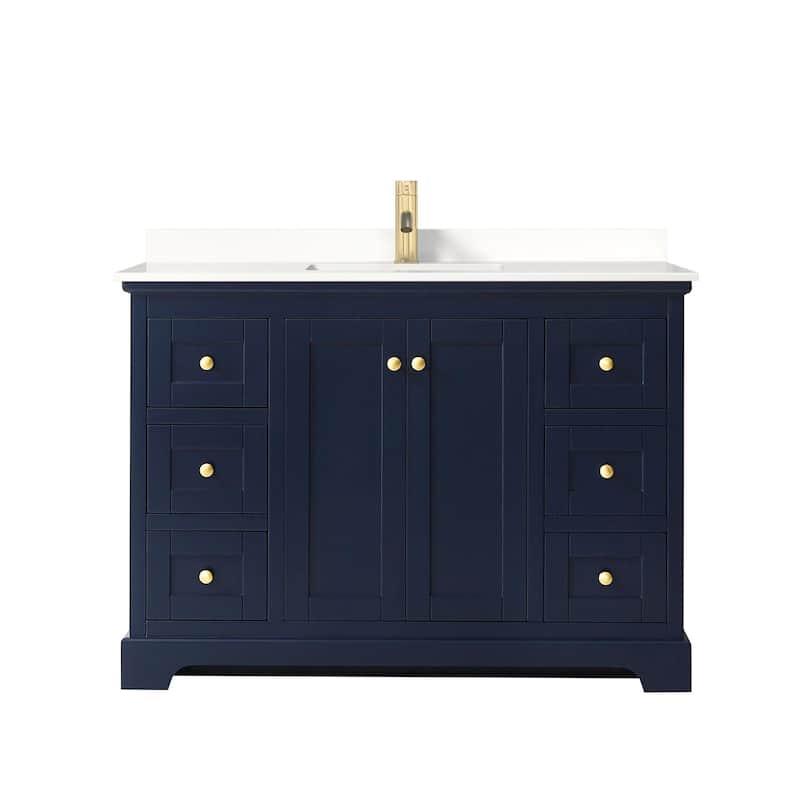 Wyndham Collection WCV232348S-QTZ-UNSMXX Avery 48" Free Standing