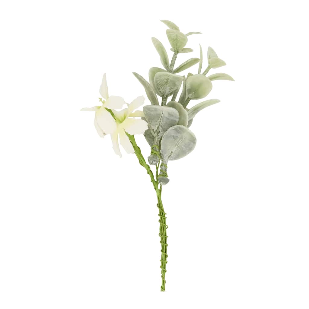 Dinner Napkin Picks With Flower Design (Set of 12) - Set of 12 pcs