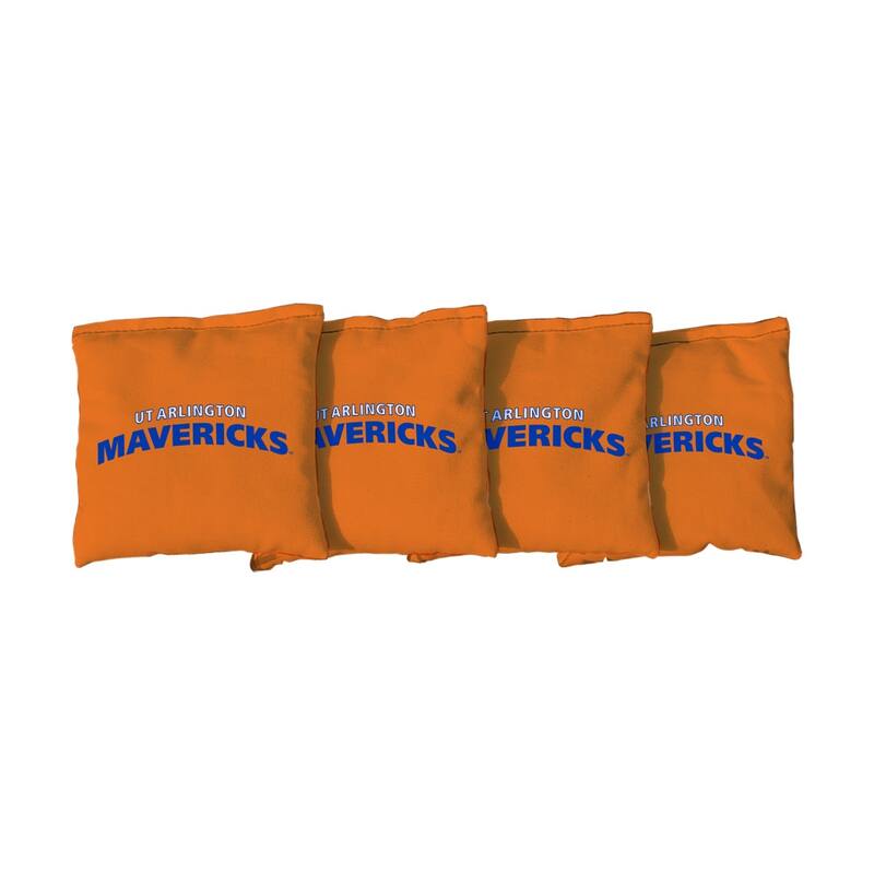 Texas Arlington Mavericks Orange Cornhole Bags - All-Weather Resin Filled