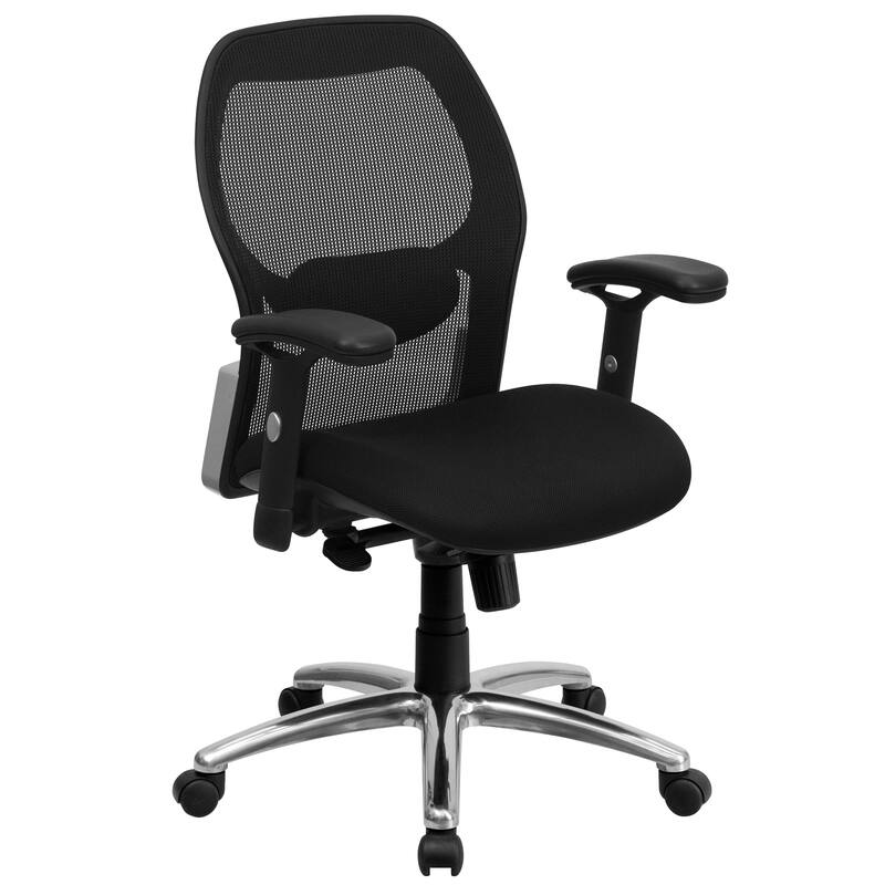 Mid-Back Super Mesh Executive Swivel Office Chair with Knee Tilt Control