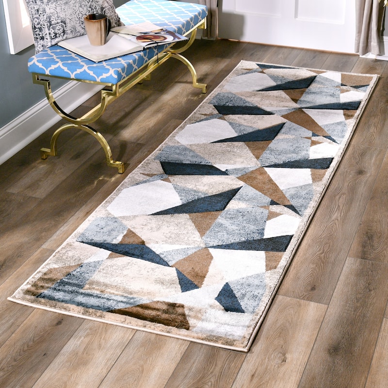 Orelsi Collection Abstract Area Rug