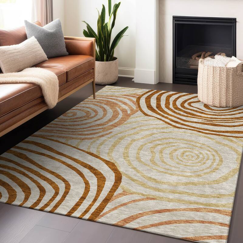 Premium Washable Super Soft Modern Mesmerize Mayfield Rug