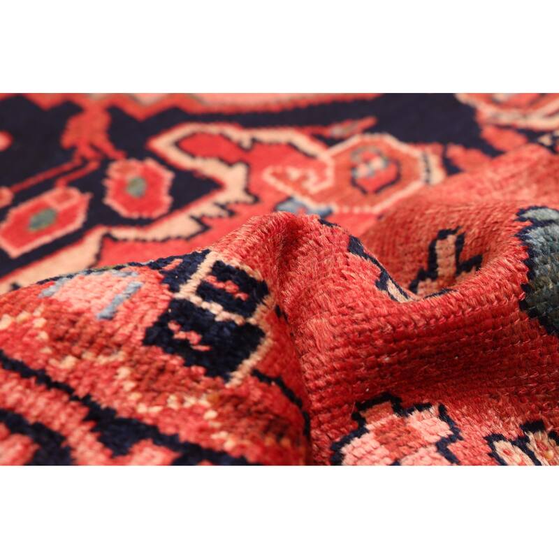 ECARPETGALLERY Hand-knotted Andelz Red Wool Rug - 3'10 x 10'2