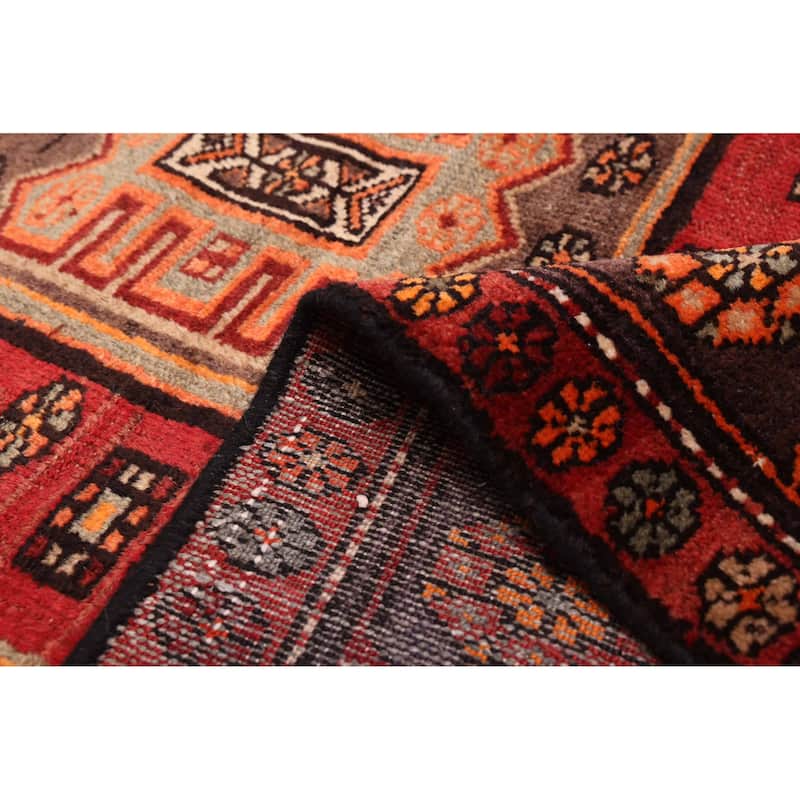ECARPETGALLERY Hand-knotted Andelz Red Wool Rug - 4'3 x 7'3
