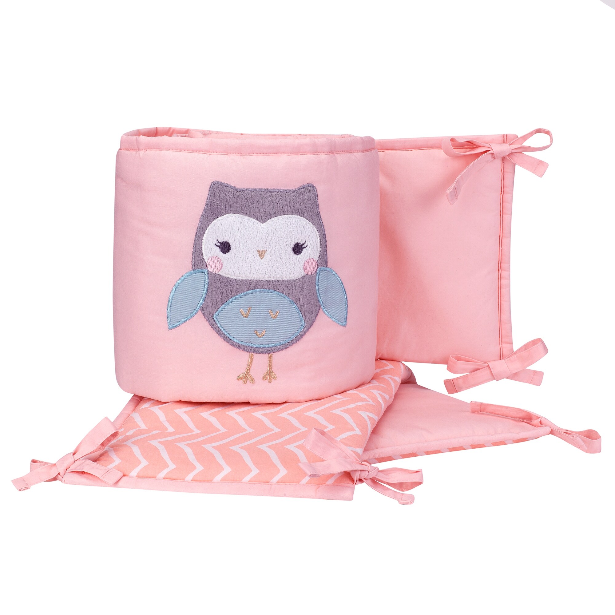 owl crib bumper pads