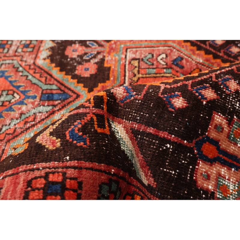 ECARPETGALLERY Hand-knotted Antalya Vintage Dark Brown Wool Rug - 3'10 x 6'4