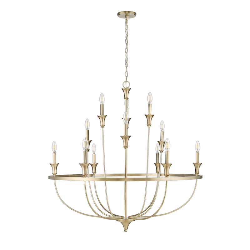 Millennium Lighting Florence 15 Chandelier Ceiling Light - 15 Lights - Matte Black - 15 Lights