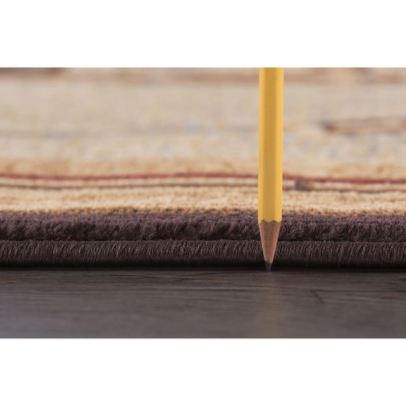 Natural Lodge Novelty Graphic Indoor Area Rug