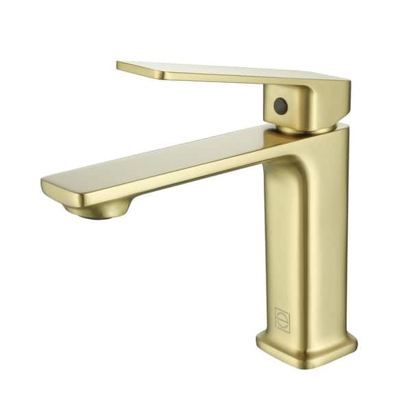 slide 2 of 11, Elegant Lighting FAV-1004 Lena 1.5 GPM Single Hole Bathroom Faucet Brushed Gold