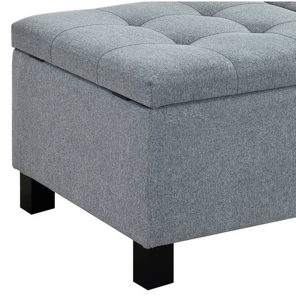 Shop Copper Grove Fetokopunga Corner Split Tufted Storage Bench Overstock 31688232