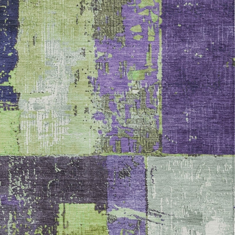 HomeRoots Abstract Transitional Rectangle Outdoor Rug