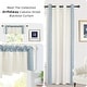 preview thumbnail 5 of 7, DriftAway Cabana Stripe Linen Textured Farmhouse Blackout Window Curtains - 52" Width X 84" Length