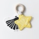 preview thumbnail 1 of 2, Wee Gallery Crinkle Teether - Starfish