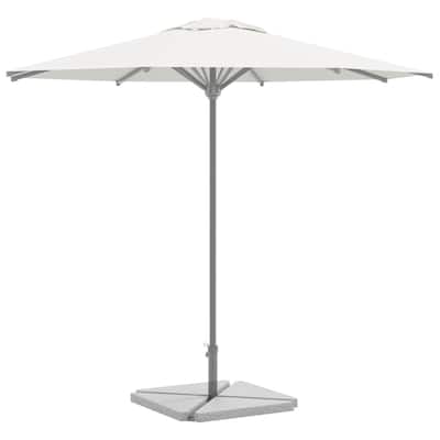 vidaXL Umbrella Weight Plate Grey Granite Medium Durable - 16.1 x 16.1 x 2.0 in