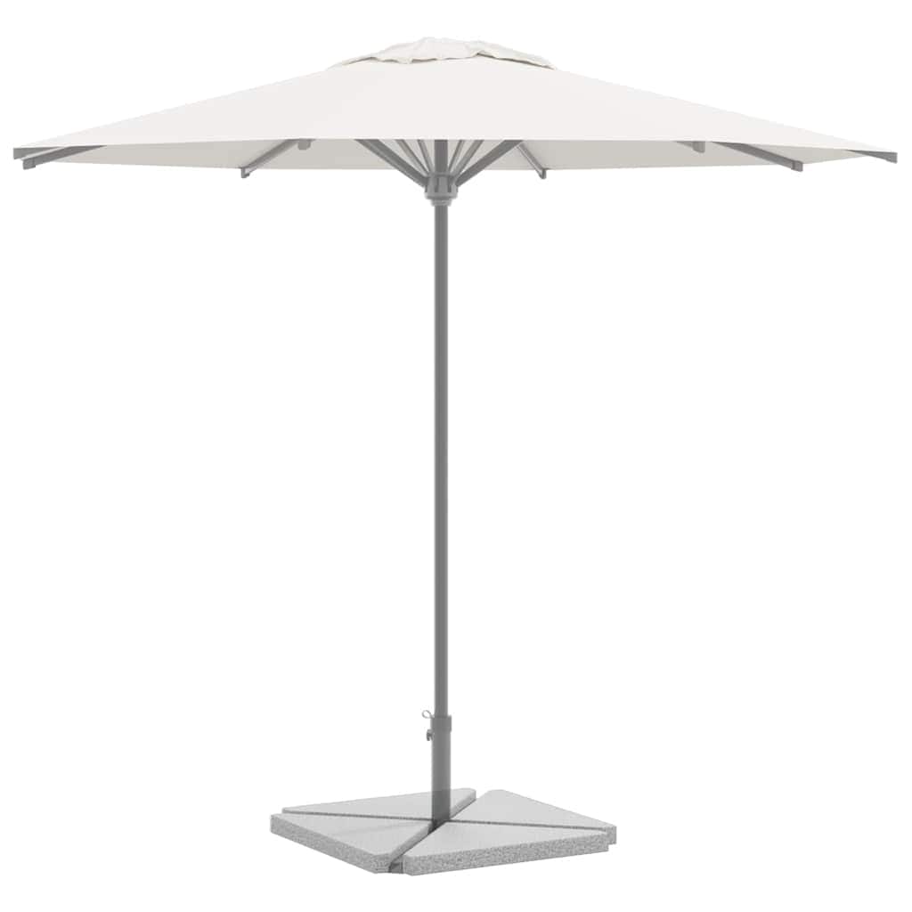 vidaXL Umbrella Weight Plate Grey Granite Medium Durable - 16.1 x 16.1 x 2.0 in