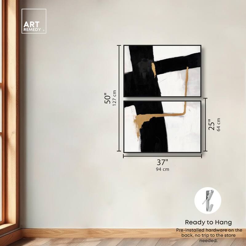 Urban Grid III Canvas Set of 2 by Art Remedy