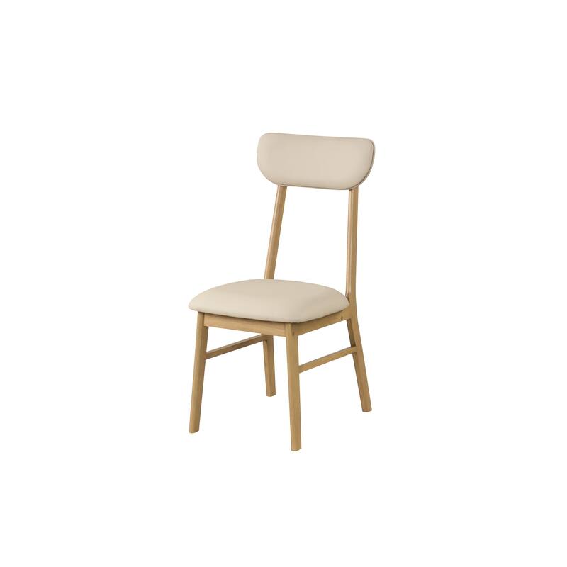 Modern Style 6-Piece Dining Set with Rectangular Table, 4 Open Back Dining Chairs and Bench