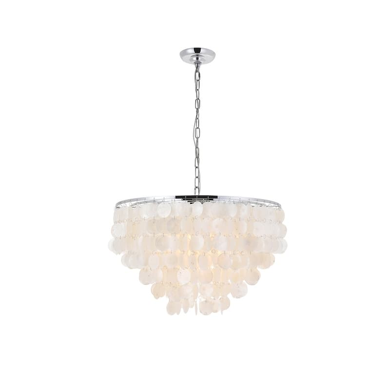 Selene 6 light Brass Pendant