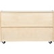 preview thumbnail 2 of 3, RRI Goods 2 Shelf Montessori Horizontal Bookcase with Wheels, Wooden BookShelf Organizer Kids Supplies Storage Unit