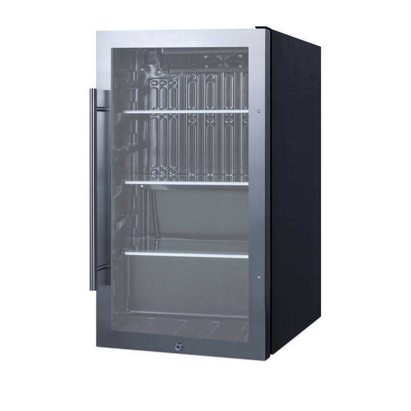 Summit 19 Inch Wide 3.13 Cu. Ft. Beverage Cooler with Adjustable