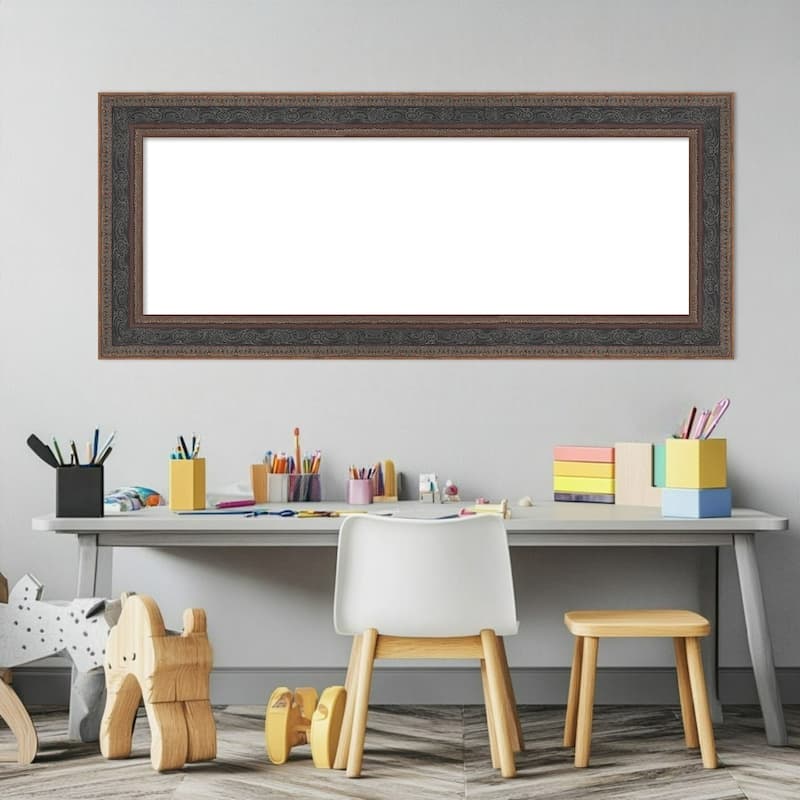 Attic Aged Framed Dry Erase Magnetic Board