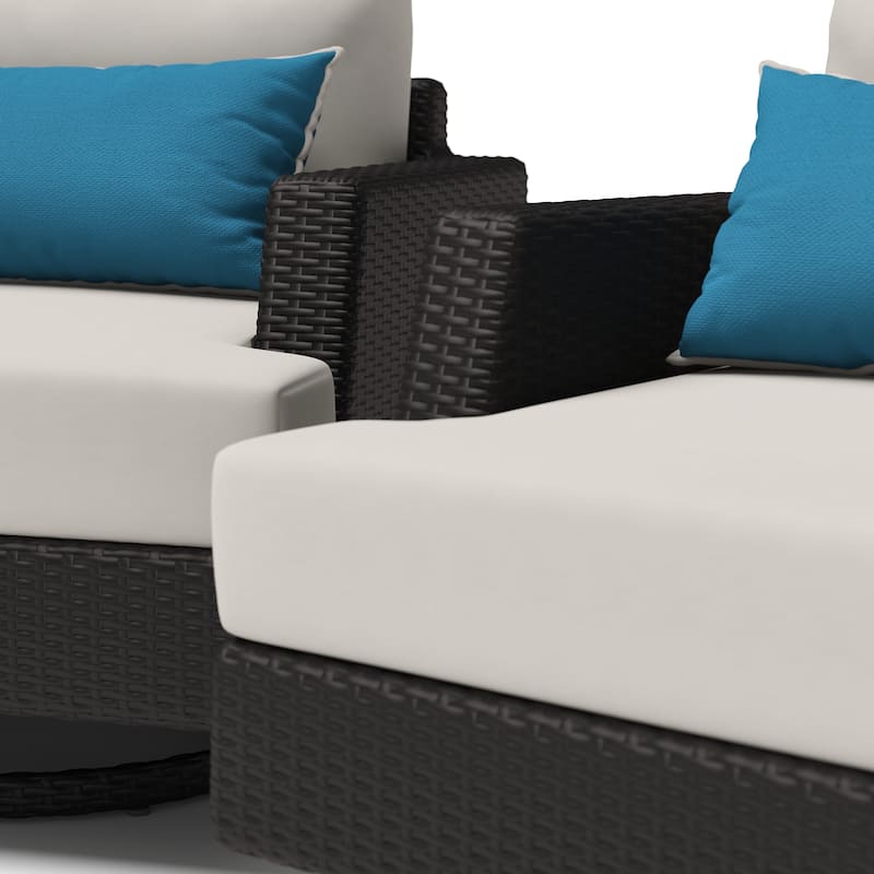 Portofino Comfort 2 Piece Sunbrella Outdoor Patio Motion Club Chairs