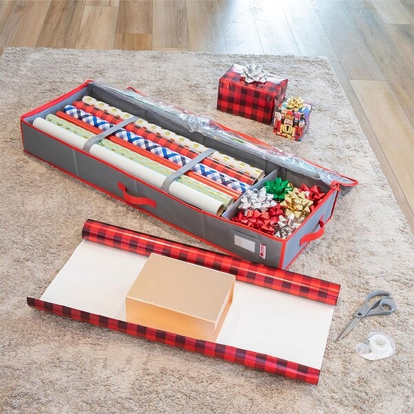 Christmas wrapping paper container 2025