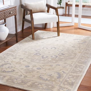 SAFAVIEH Handmade Metro Jurrina Oriental Wool Rug - Ivory/Beige - 8' x 10'
