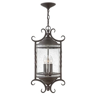 Hinkley Lighting Casa 3 Light 12" Wide Wrought Iron Outdoor Pendant