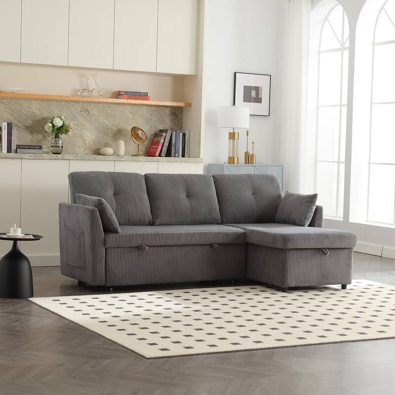Modular Sectional Sofa L Shaped Modular Couch with Reversible Chaise