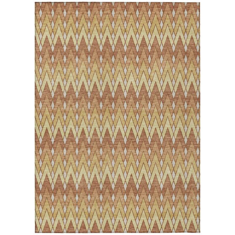 Machine Washable Indoor/ Outdoor Modern Baxter Chantille Rug
