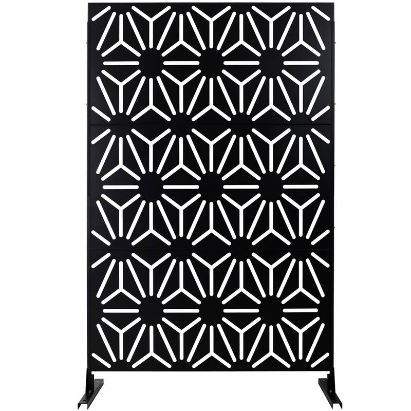 Outdoor & Indoor Privacy Screen Metal Privacy Screen 76" H×48" W