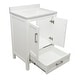 preview thumbnail 17 of 28, Nevado 25 in. W x 19 in. D x 36 in. H Bath Vanity in with White Cultured Marble Top Single Hole