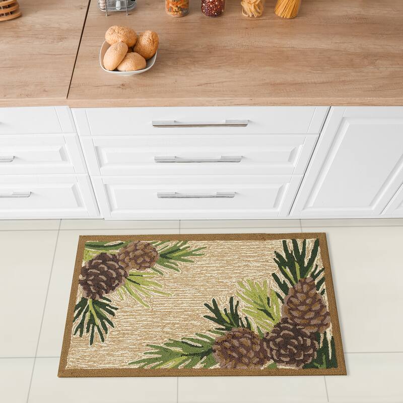 Liora Manne Ravella Forest Border Indoor/Outdoor Rug
