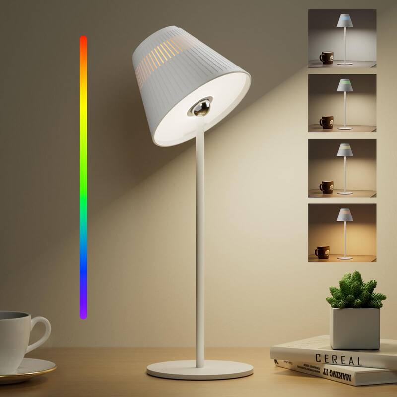 Honeywell Rechargeable LED wireless table Lamp 4 Colors 9 RGB Touch Dim​​ bedside night light