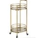 preview thumbnail 2 of 28, FirsTime & Co. Joliet Round Metal Bar Cart