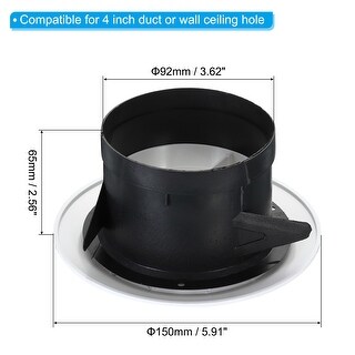 3" Round Air Vent Adjustable Ceiling Diffuser Grill Louver Soffit Vent ...